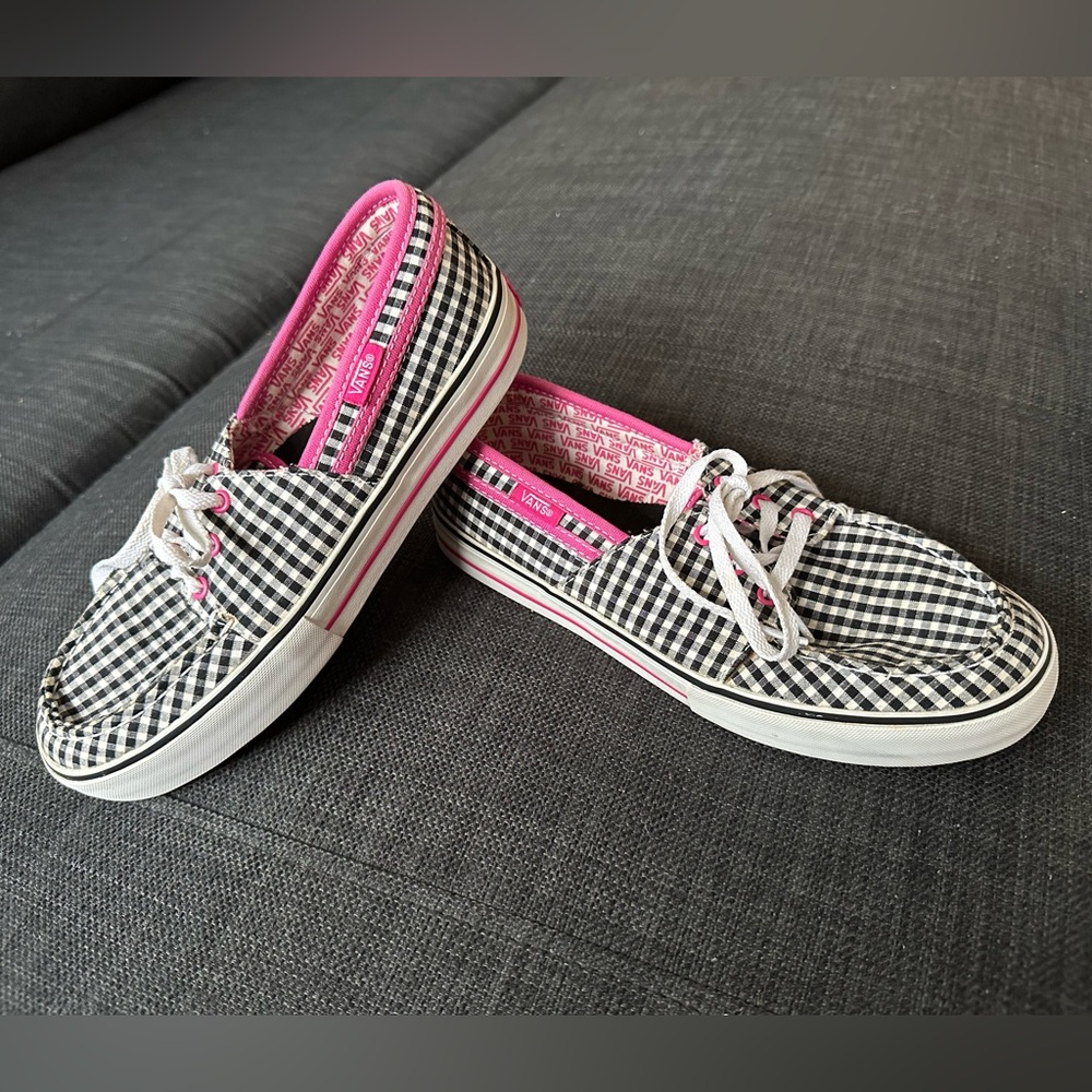 Vans Pink/Black/White Sneakers